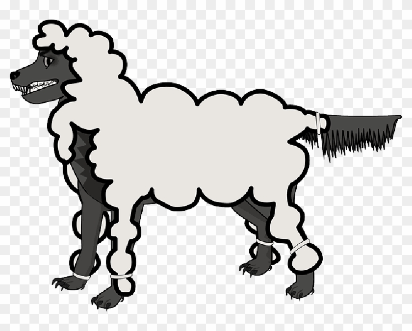 Wolf, Sheep, Clothing, Disguise, Villain, - Wolf In Sheeps Clothing Clipart #1113462