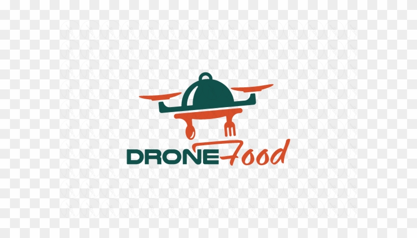 Drone Food Delivery Logo #1113520