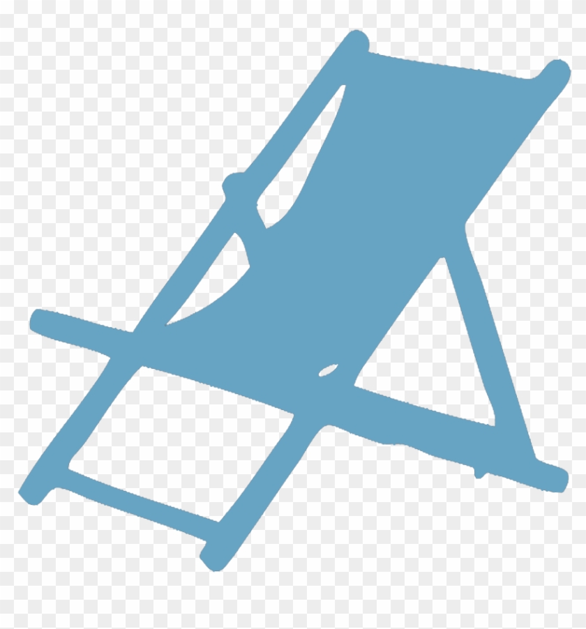 Beach Chair, Chair, Seat, Vacation Icon - Deck Chair Silhouette #1113585