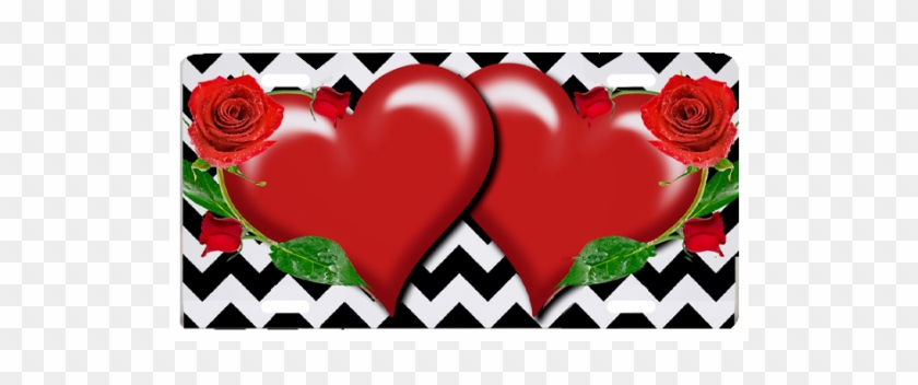 Red Hearts & Zigzag Background - Heart #1113632