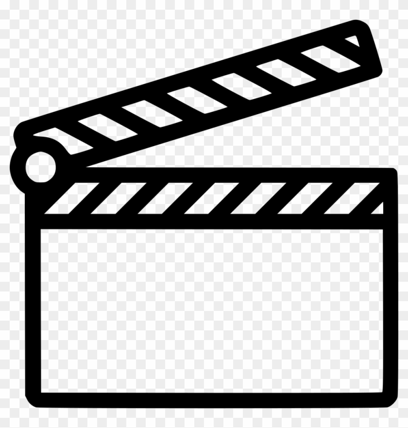 Clapperboard Computer Icons Film Clip Art - White Clap Icon Png #1113641