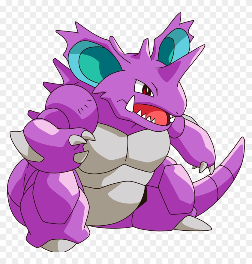 Shiny Nidoking Pokédex - Purple Pokemon - Free Transparent PNG