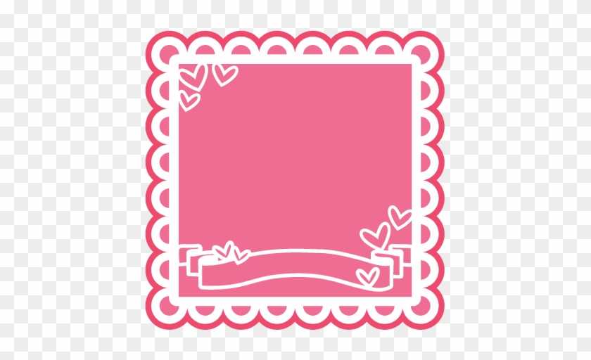 Valentine Banner Overlay Svg Scrapbook Cut File Cute - Valentine Overlay #1113780