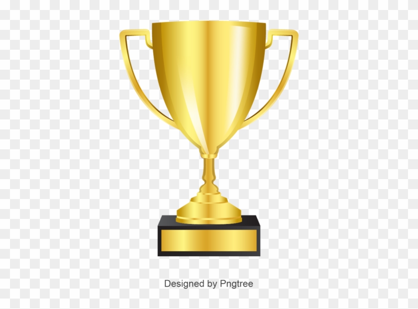 Golden Trophy Vector Illustration, Trophy, Cup, Vector - Trophy #1113857