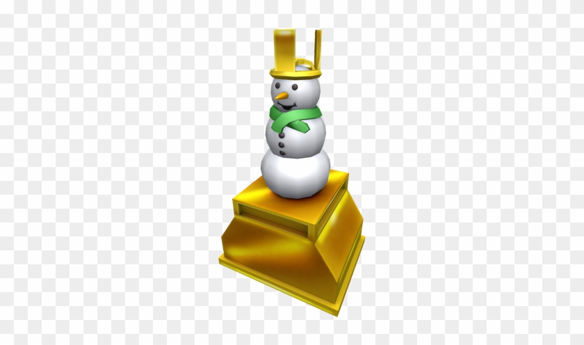 Roblox Winter Games 2014 Gold Trophy - Snowman #1113919