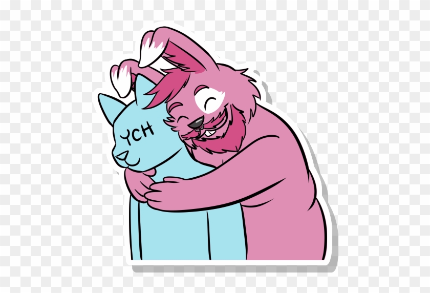 Benny Sticker Hug By Bennyskylar Fur Affinity Dot Net - Cartoon #1113949