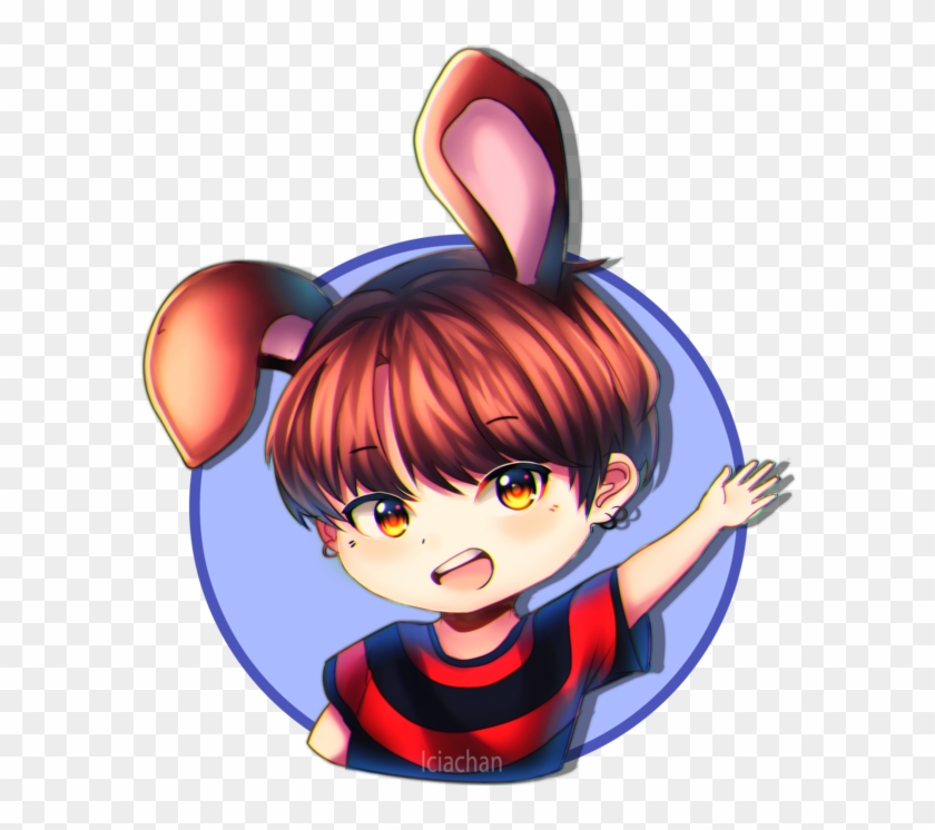 Bts Stickers 1 7 Jungkook By Iciachan On Deviantart - Bts Fanart Jungkook Chibi #1113955