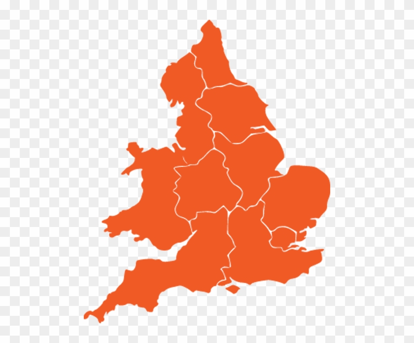 England-orange - Huddersfield On Uk Map #1114018