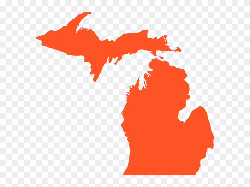 Michigan Orange Clip Art At Clker - Michigan Department Of Human Services #1114035