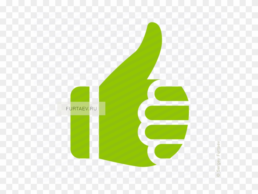 Vector Icon Of Thumbs-up Approval Hand Gesture - Thumbs Up Down Icon #1114178