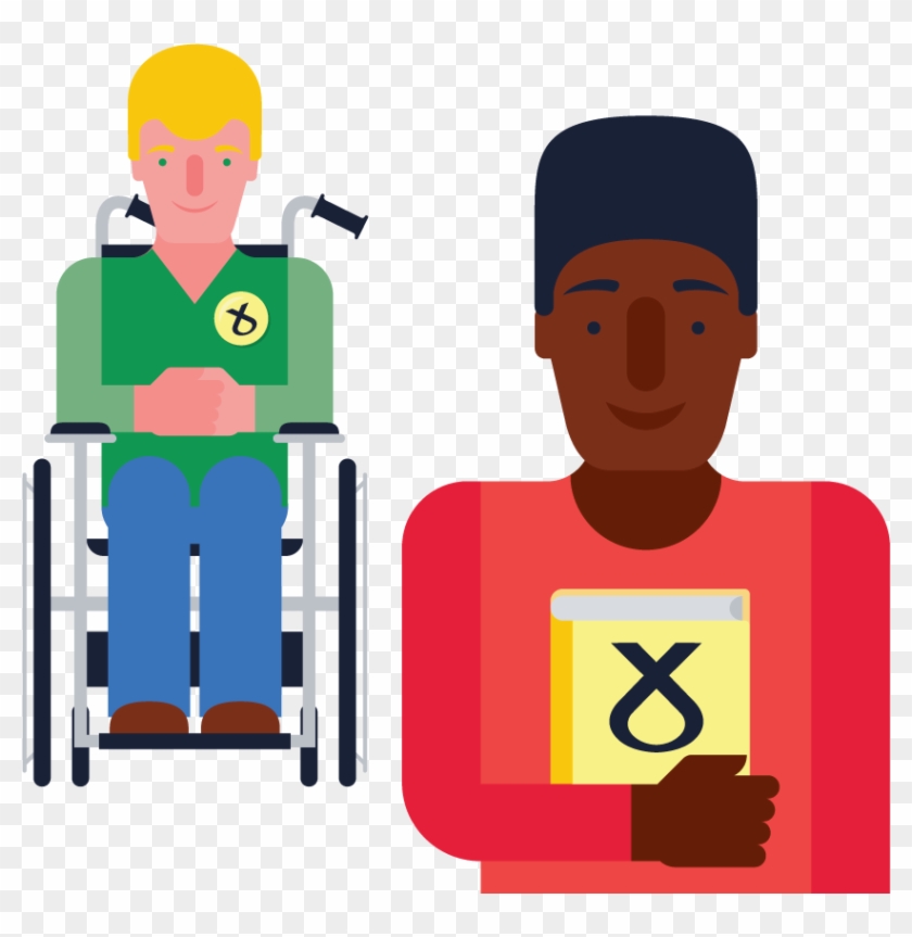 Sign In To Join - Disabled Patient Cartoon Png #1114206