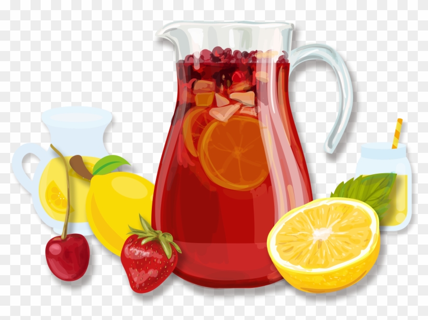 Sangria Juice Cocktail Fizzy Drinks Non-alcoholic Mixed - Cocktail #1114491