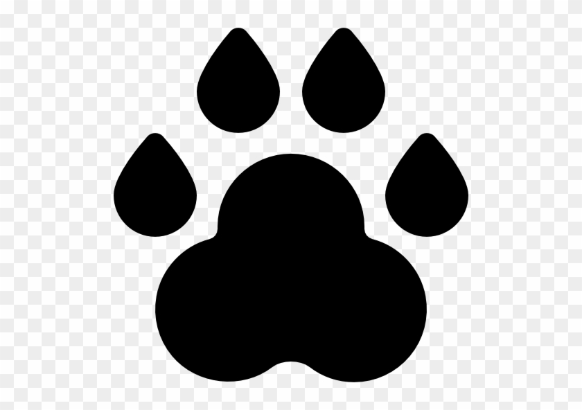 Animal Track Free Icon - Schwarzer Panther Fussabdruck #1114668