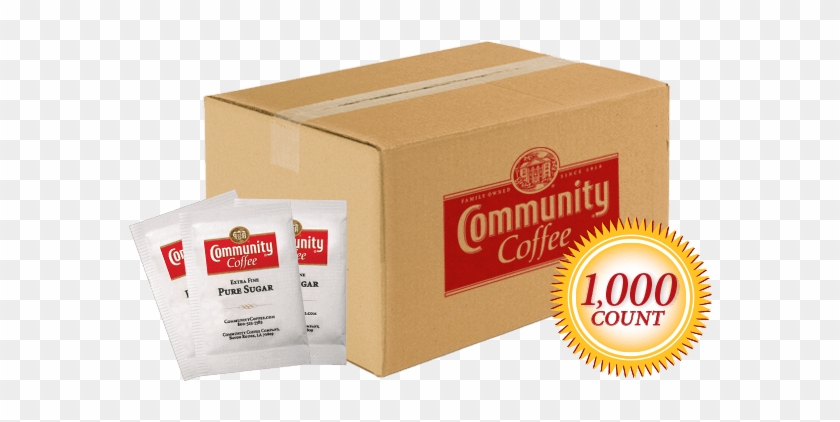 Sugar Bulk Packets 1000 Packets - Community Coffee Sugar Pack #1114700