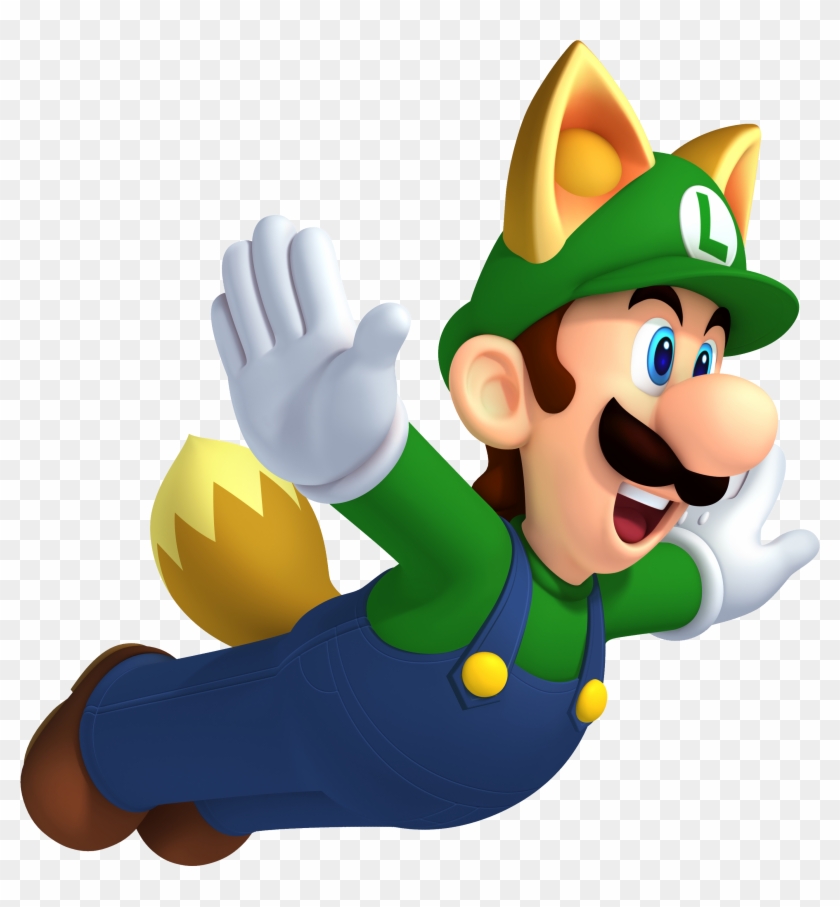 Raccoon Luigi Nsmbw - Super Mario Flying Luigi #1114722