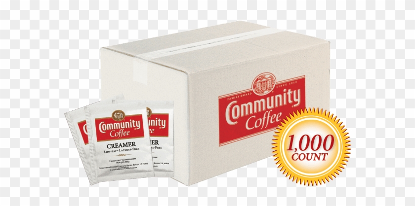 Creamer Bulk Pack 1000 Packets - Community Coffee, Ground, Dark Roast - 23 Oz #1114739