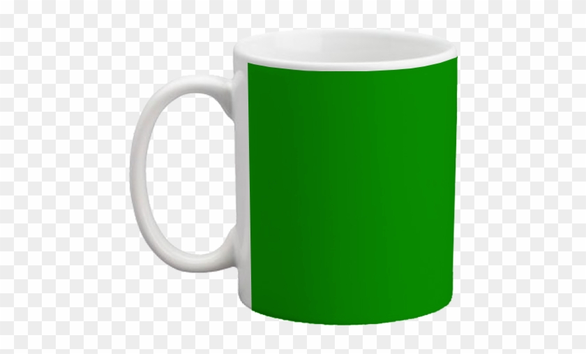 Custom Coffee Mug- Green Backgrounds - Green Mug With Transparent Background #1114827