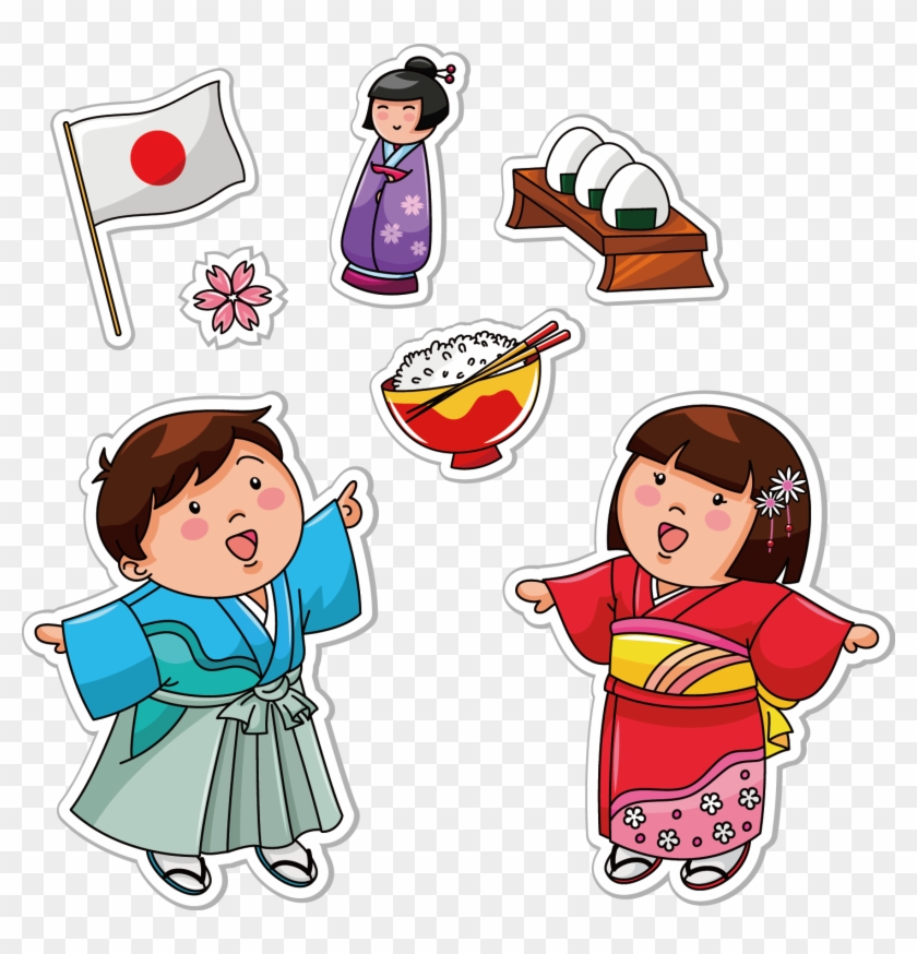 Japanese Cuisine Onigiri Sushi - Kids And Parents Clipart #1114906