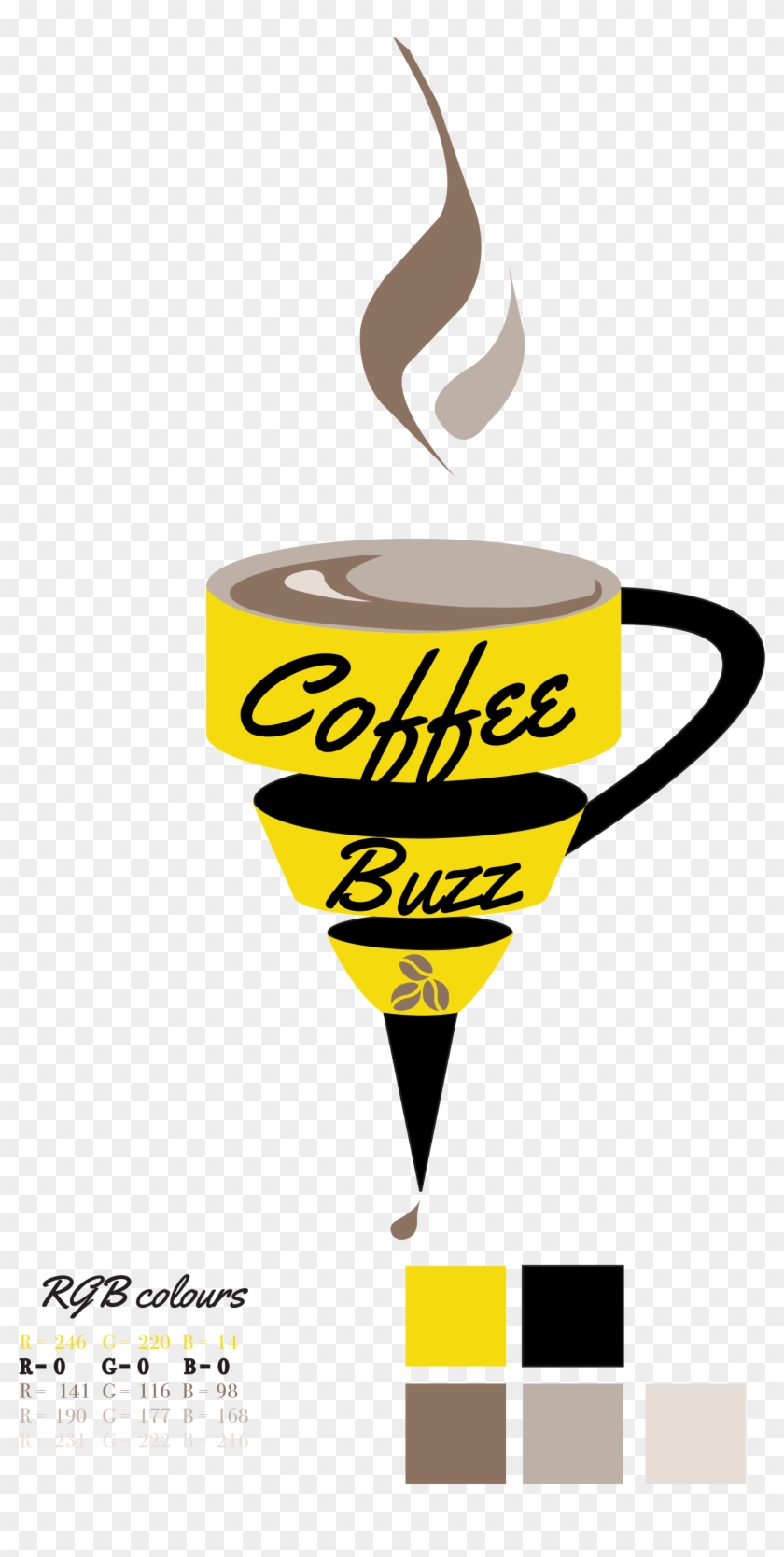 Coffee Buzz Logo In Rgb Colours - Coffee #1115026