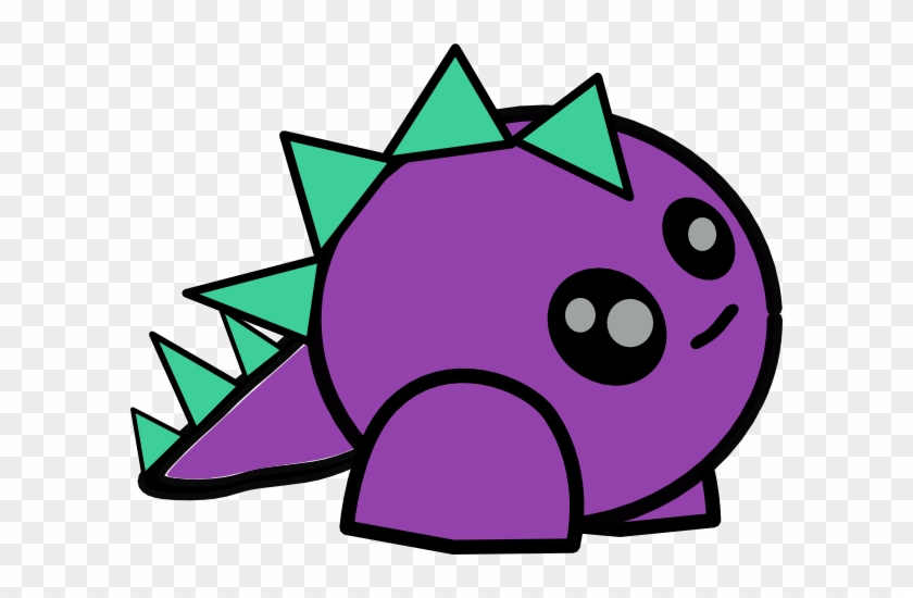 Cute Cartoon Purple Dinosaur #1115060