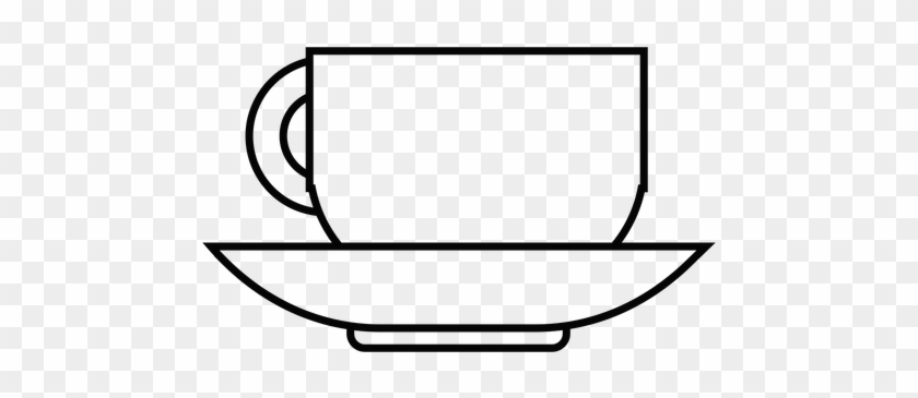Coffee Cup Stroke Icon Transparent Png - Teacup #1115073