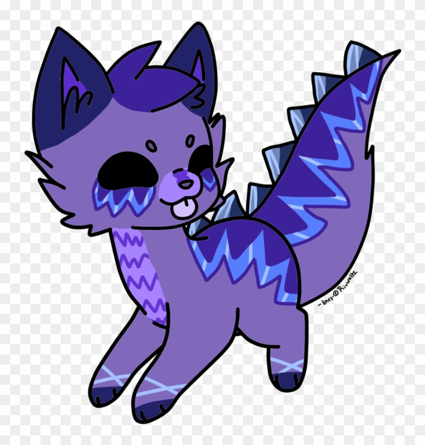 Blue Crystal Dino Fox Adopt Closed By Banananerd - Cartoon #1115133