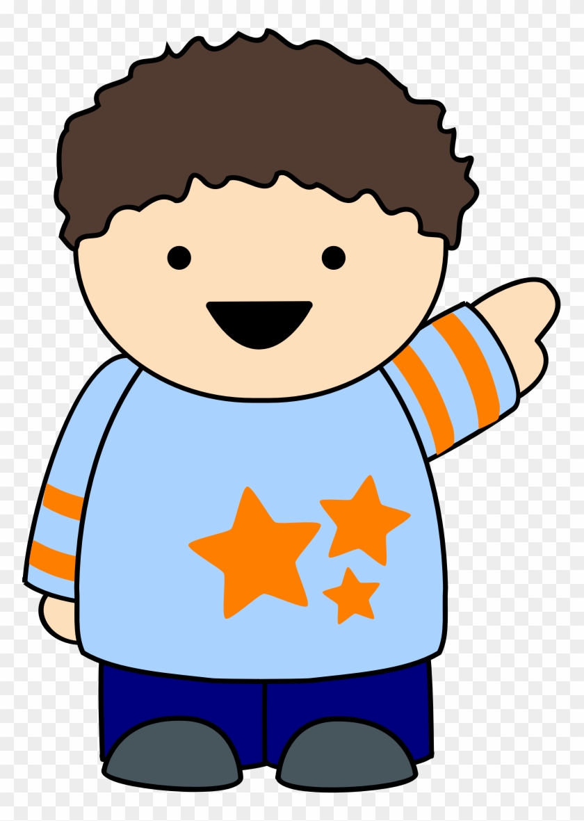 Big Image - Pointing Kid Clipart Png #1115356