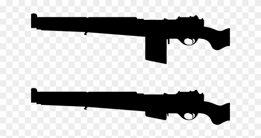 Weapon Clipart Ww1 Gun - Armas Preto E Branco Png #1115424