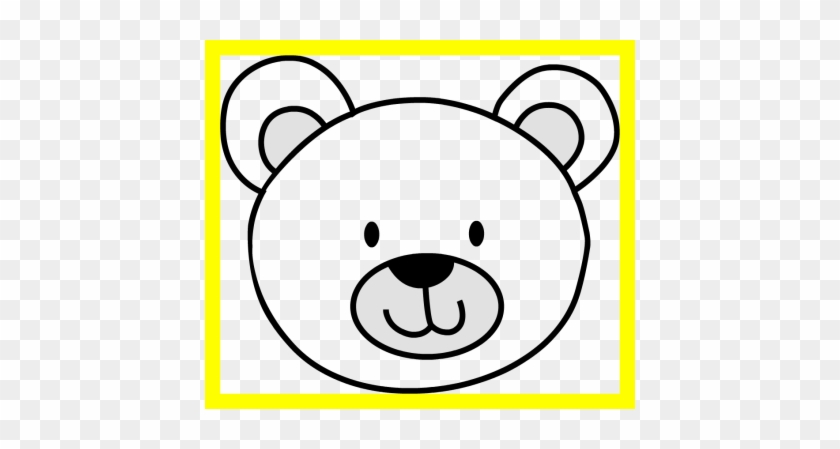 Inspiring Teddy Bear Clipart Black And White Best Of - Cartoon Polar Bear Face #1115445