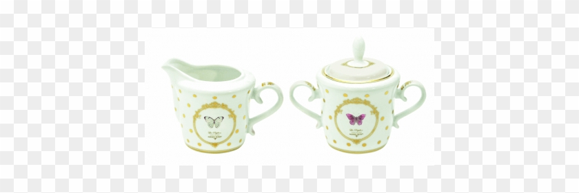 Vintage Luxury Creamer Sugar Set Fro Coffee Or Tea - Nuova R2s Cukiernica + Mlecznik Do Kawy Elegance 1104 #1115515