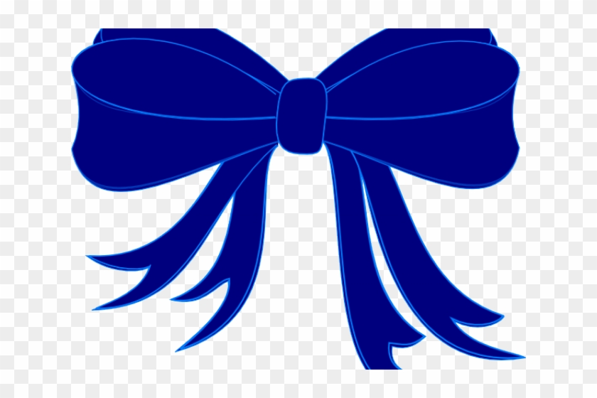 Dark Blue Clipart Bow - Ribbon Jpg #1115547