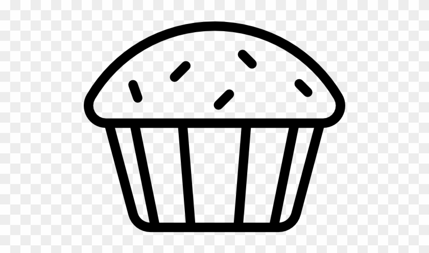 21 Best Cupcake Clipart Black And White Png - Muffin #1115584