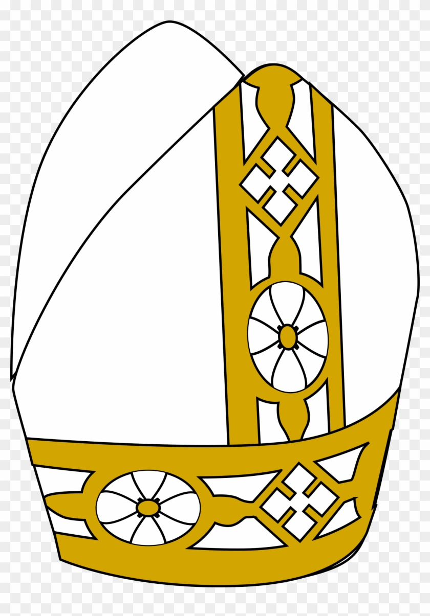 Medieval Pope Clipart - Pope Hat Clip Art #1115606