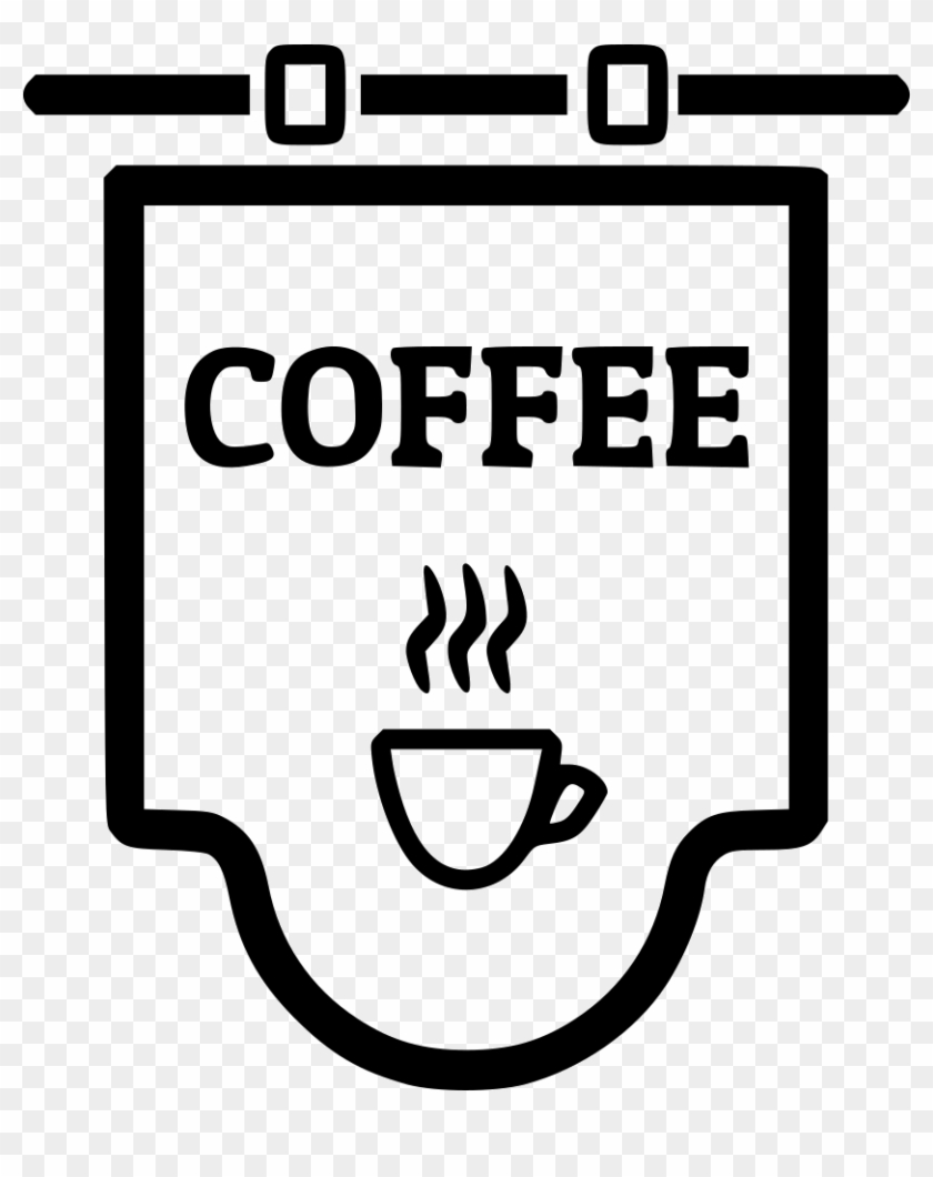 Coffee Shop Sign Comments - Coffe Shop Icon Png #1115655