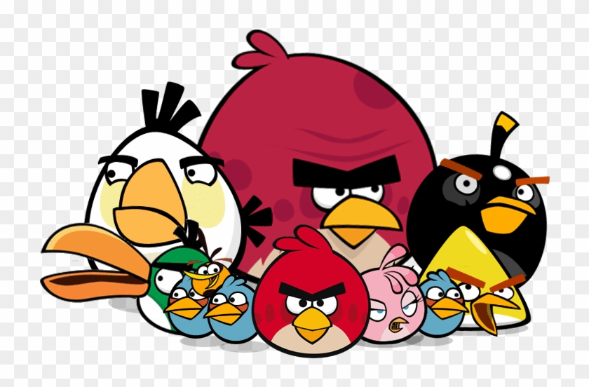 Angry Birds Group Transparent Png - All The Angry Birds #1115826