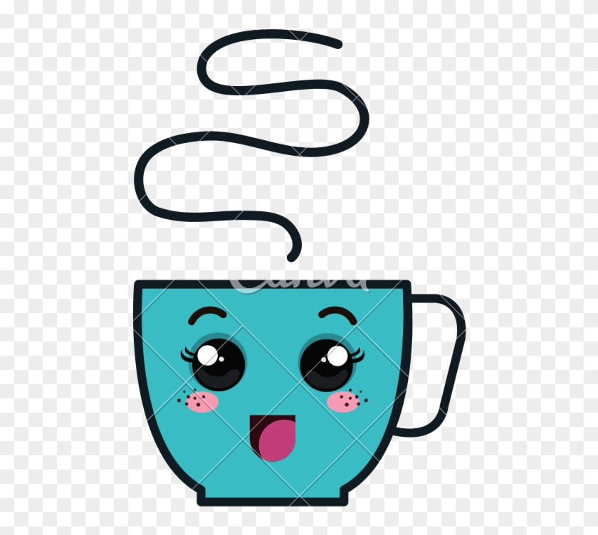 Coffee Cup Kawaii Style - Illustration #1115847