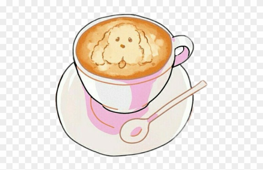 Kawaii Cute Coffee Makkachin Yurionice Cappuccino Free Transparent Png Clipart Images Download