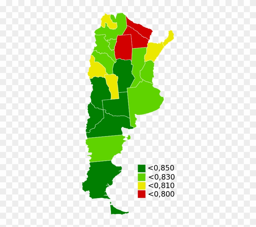 Idh Argentina - Indice De Desarrollo Humano Argentina Mapa #1115947