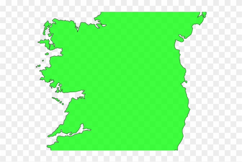 Map Clipart Ireland - Ireland Map Blue #1115996