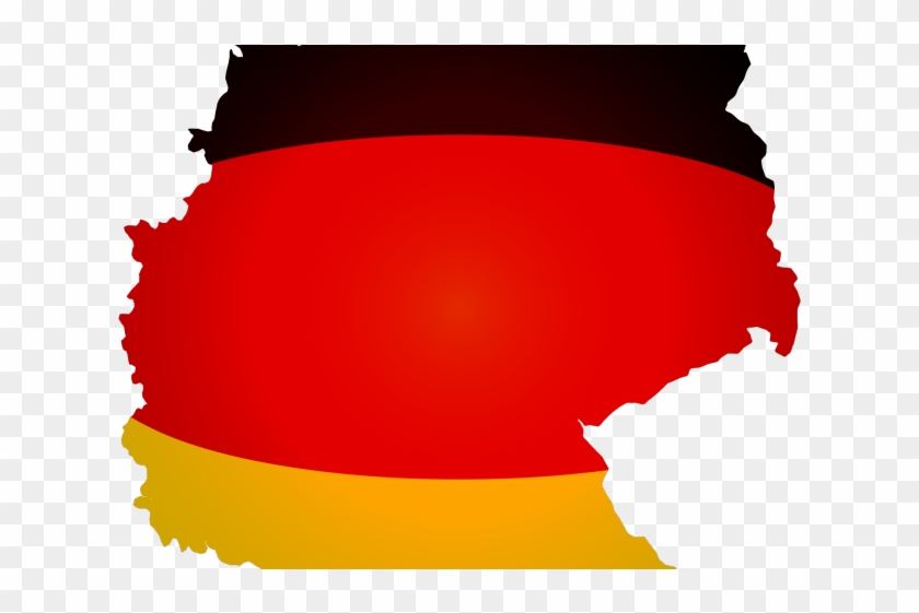 Map Clipart Germany - Germany Map With Flag #1116009