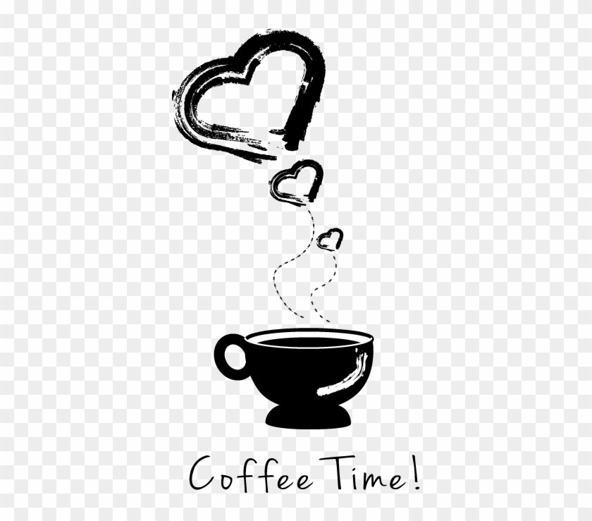 Coffee Time Vector Image - Heart #1116063