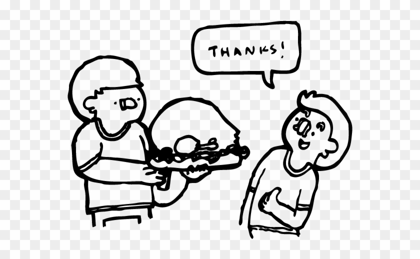 Com Giving Thanks - Cartoon #1116201