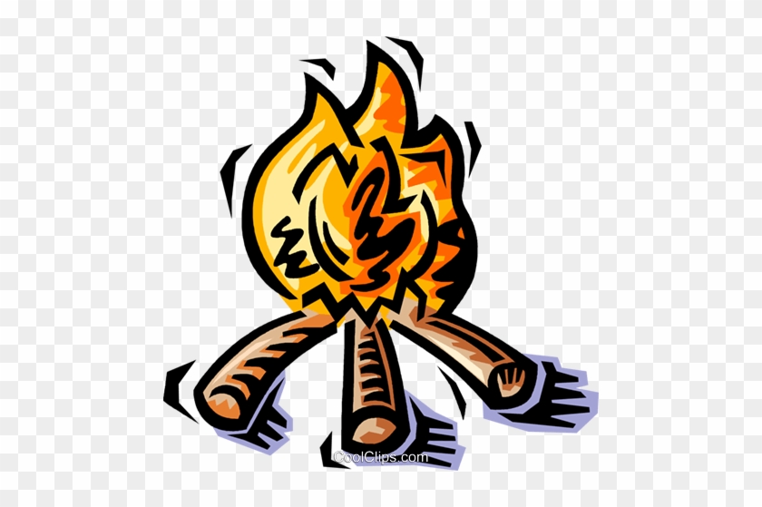 Campfire Royalty Free Vector Clip Art Illustration - Campfire Royalty Free Vector Clip Art Illustration #1116230