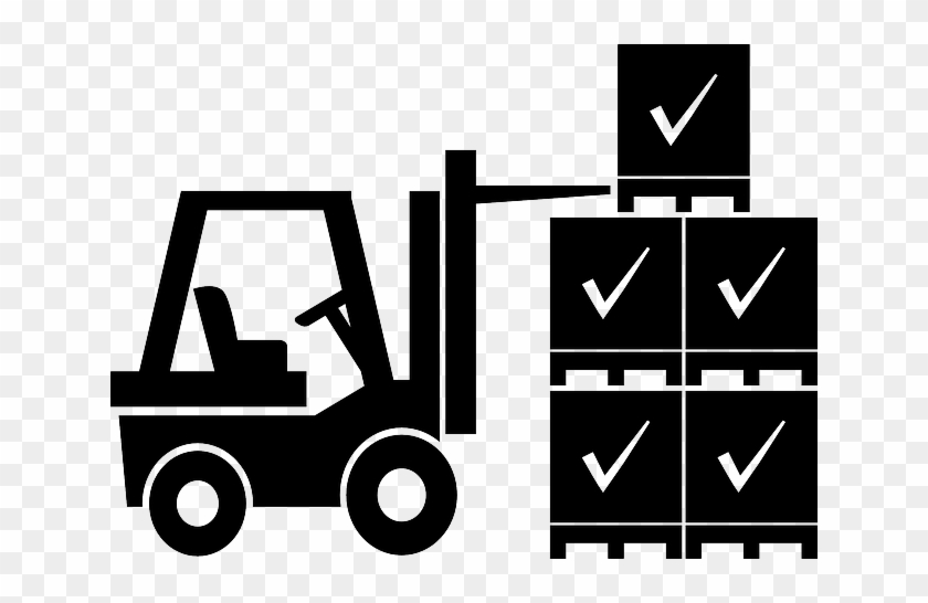 Warehouse Forklift, Merchandise, Storage, Vehicles, - Forklift Icon Vector #1116255