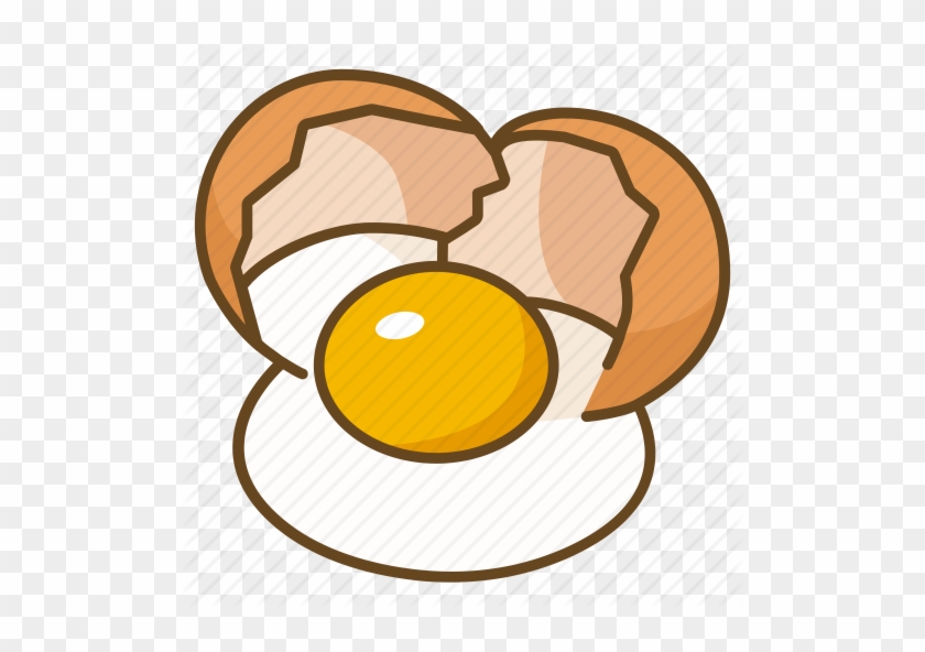 Fried Egg Clipart Egg Crack - 雞蛋 卡通 #1116315