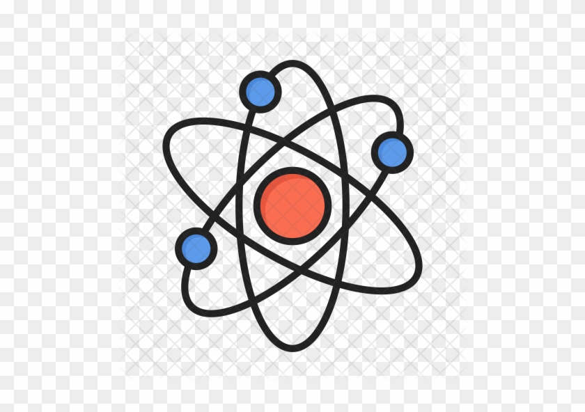 Atom Icon - Cartoon Atom #1116402