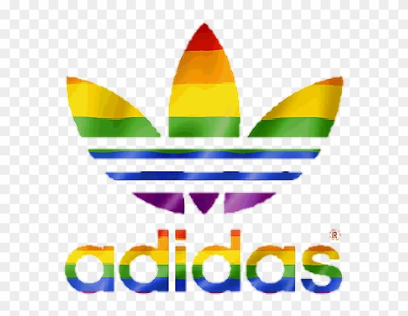 adidas rainbow logo