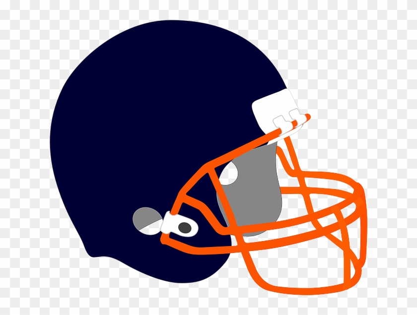 Super Football Stickers Messages Sticker-9 - Blue And Orange Football Helmet #1116499
