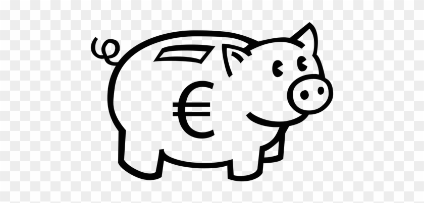 Economy - Piggy Bank Easy Drawing #1116539