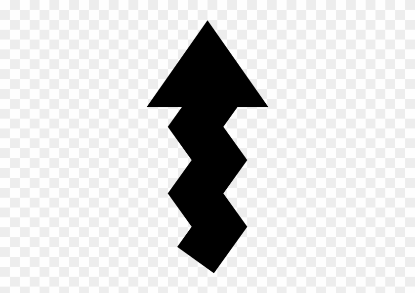 Up Zig Zag Arrow Free Icon - Zig Zag Arrow #1116647